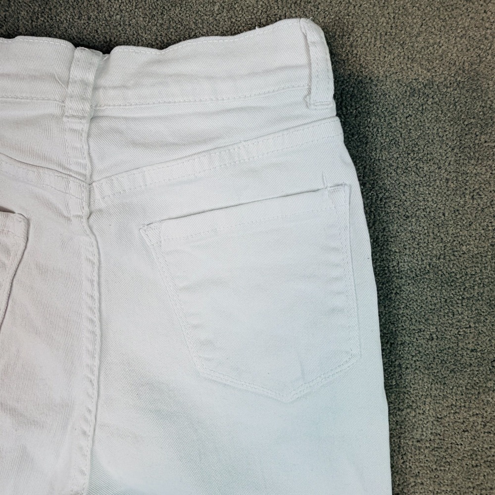 White Denim Jeans Women's Sz 24x32 Wide Bell Bottoms Bootcut Flare CT Unbranded - Picture 11 of 13